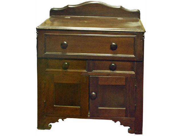 Appraisal: s period dry sink or commode with lift top lid