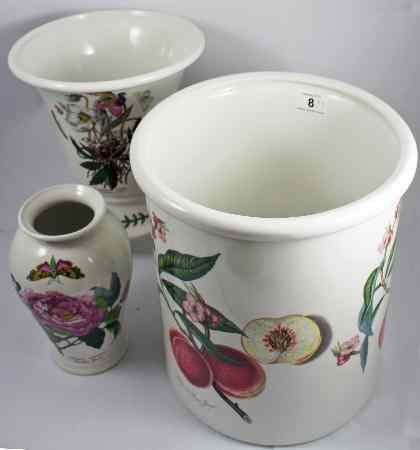 Appraisal: Portmeirion Two Large Vases height and cm respectively and a