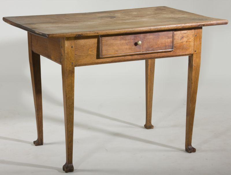 Appraisal: North Carolina Piedmont Writing Table th century walnut with yellow