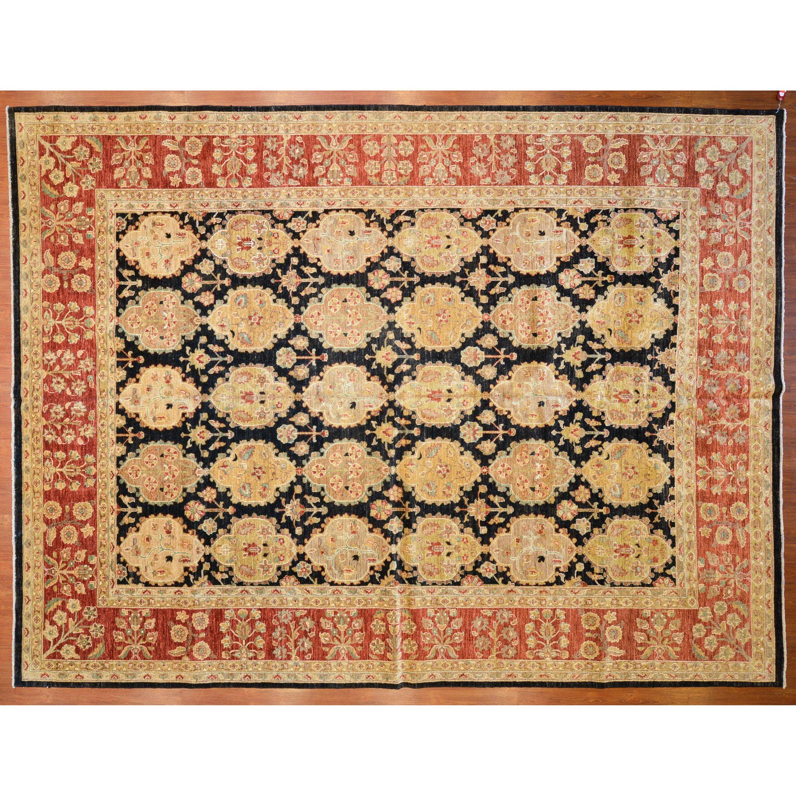 Appraisal: PESHAWAR CARPET PAKISTAN X Modern hand-knotted wool pile on cotton