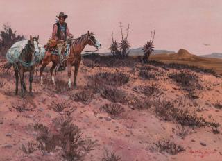 Appraisal: AUSTIN DEUEL BORN GOUACHE ON PAPER Austin Deuel born Arizona