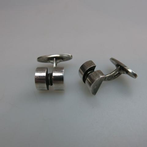 Appraisal: Pair Of Georg Jensen Danish Sterling Silver Cufflinks designer Sigvard