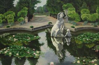 Appraisal: Painting Constantin Westchiloff Constantin Alexandrovitch Westchiloff Russian - Park Scene