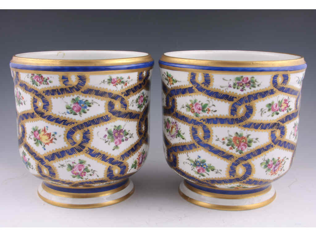 Appraisal: Pair of French Cache Pots late th early th c