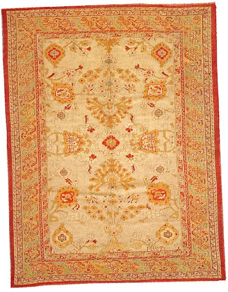 Appraisal: An Oushak carpet West Anatolia last quarter th century size