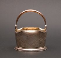 Appraisal: Russian Silver Basket by Ivan Petrovich Khlebnikov ca - A