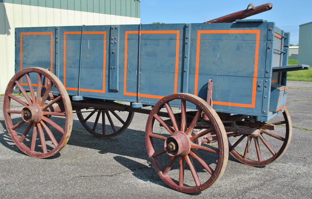 Appraisal: CORN WAGON - Heavy duty corn or grain wagon high