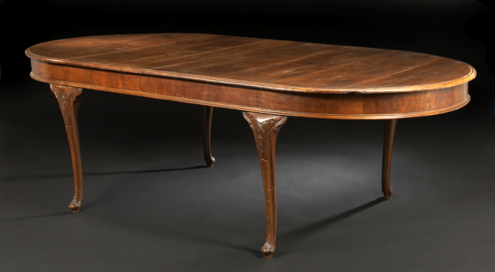 Appraisal: Italian Provincial Fruitwood Dining Table third quarter th century in