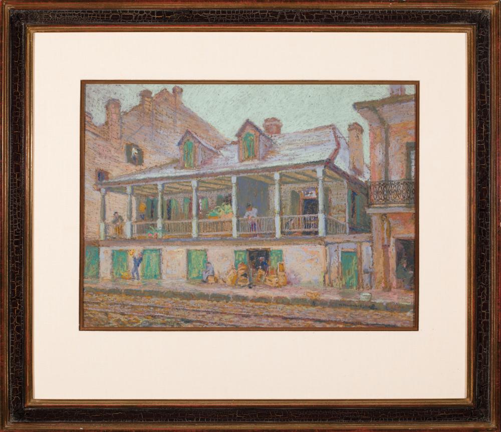 Appraisal: William Woodward American Louisiana - Madame John's Legacy Rafaelli crayon