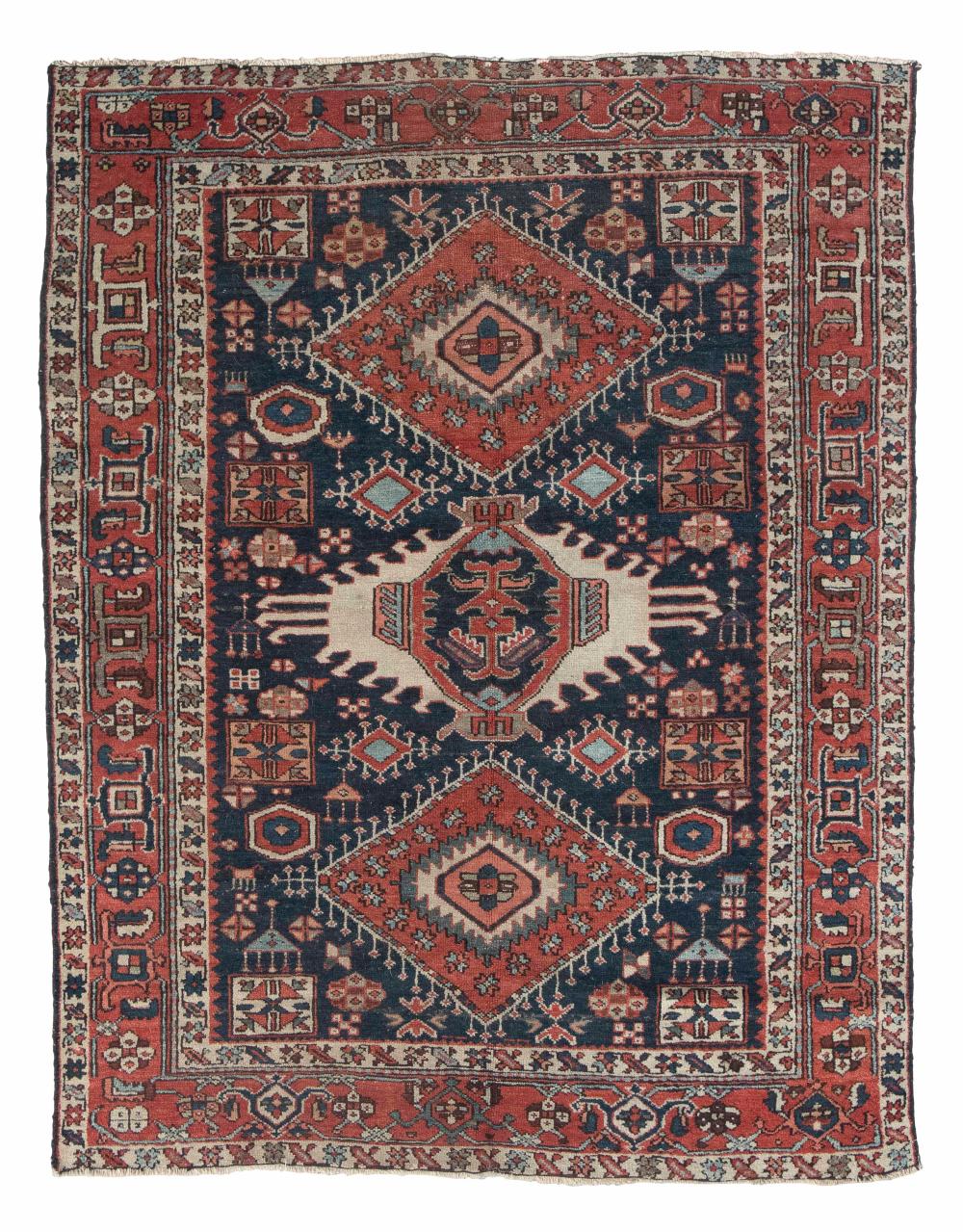 Appraisal: BIBIKIBAD RUG X EARLY TH CENTURYBIBIKIBAD RUG ' X '