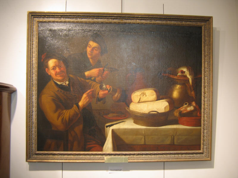 Appraisal: CIRCLE OF GIOVANNI DEL CAMPO Two men eating at a