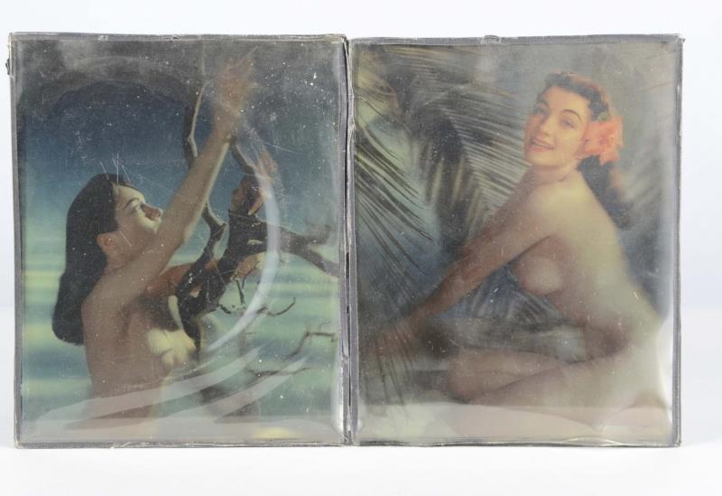 Appraisal: Lot Of Lenticular Prints Of Pinup Girls Each shows a