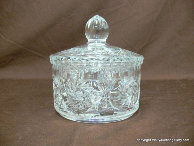 Appraisal: Brilliant Cut Crystal Covered Bowl Elegant and sparkly with a