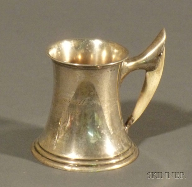 Appraisal: Swedish Silver Mug Linkoping date marked maker's mark SP tapered