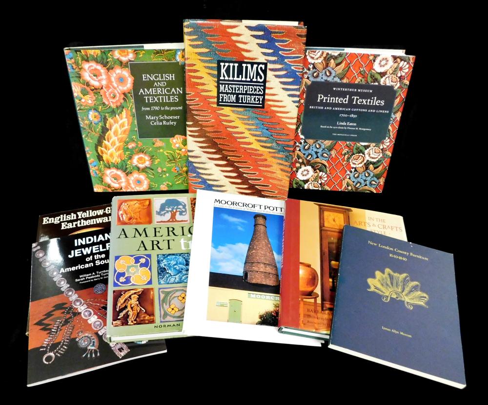 Appraisal: BOOKS Nine art reference books topics include Earthenware and pottery