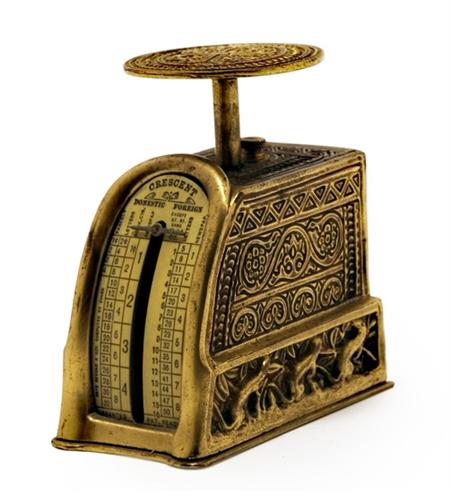 Appraisal: Tiffany Studios Gilt-Bronze Postage Scale Estimate -