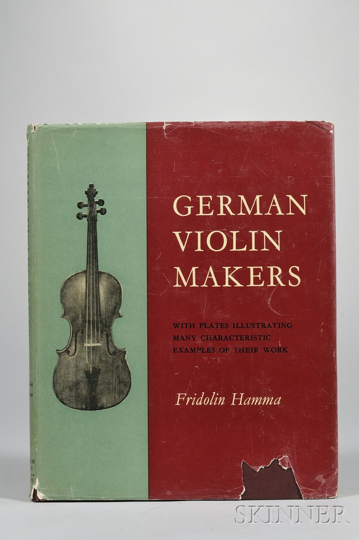 Appraisal: Hamma Fridolin German Violin Makers