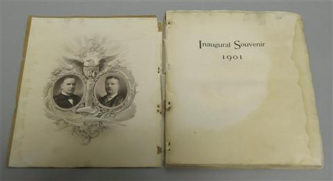 Appraisal: MCKINLEY-ROOSEVELT INAUGURAL SOUVENIR Book Inaugural Souvenir featuring William McKinley and