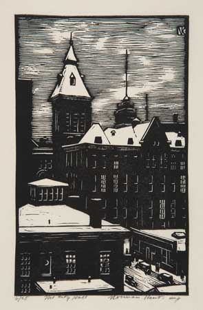 Appraisal: NORMAN KENT Group of woodcuts Each signed and titled in