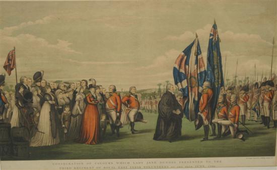 Appraisal: Coloured print ' 'Consecration of colours which Lady Jane Dundas