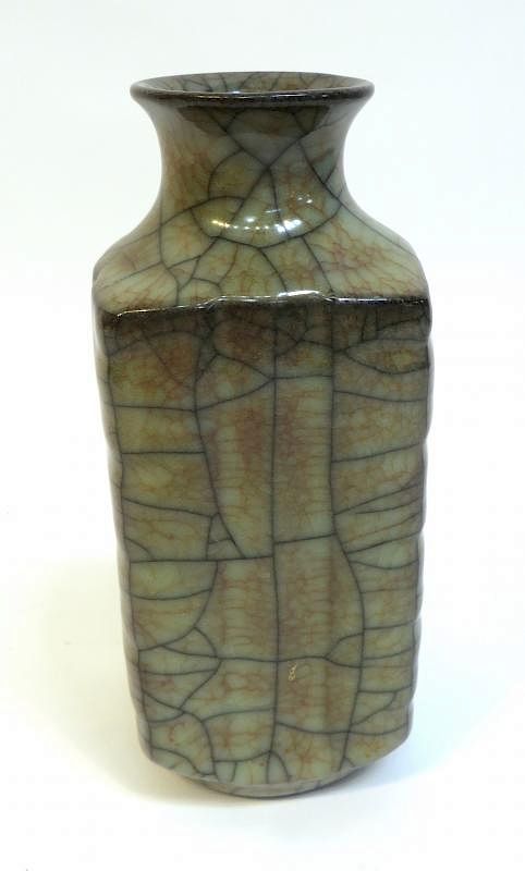 Appraisal: Ge Type Glaze Vase Ge Type Glaze Vase Description Ge