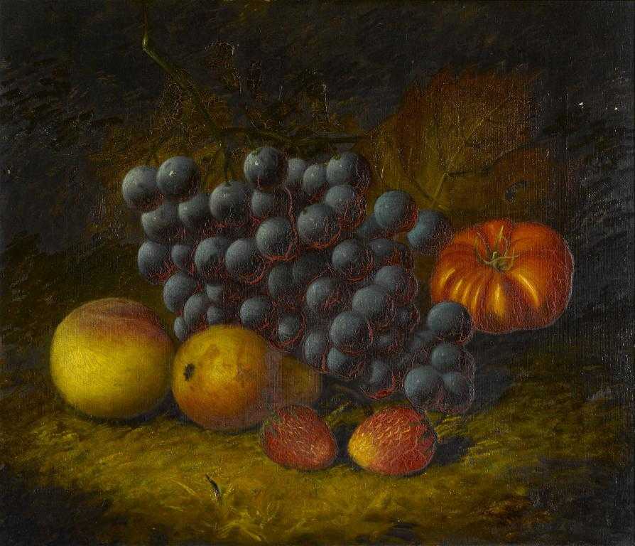 Appraisal: W EYRE TH CENTURY STILL LIFE WITH AN APPLE MELON