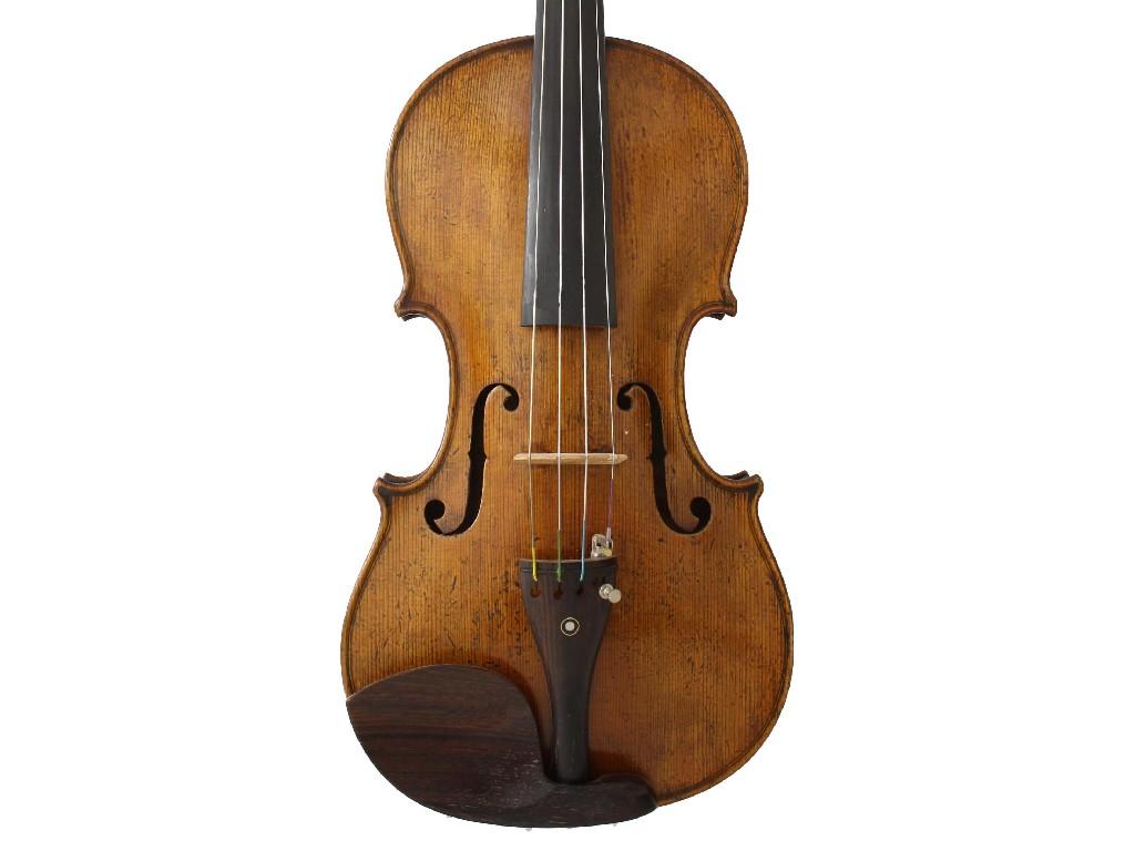 Appraisal: Interesting th century violin labelled Jacobus Stainer in Abram the