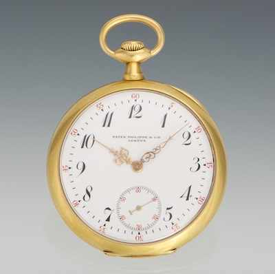 Appraisal: A Patek Philippe Open Face k Gold Pocket Watch ca