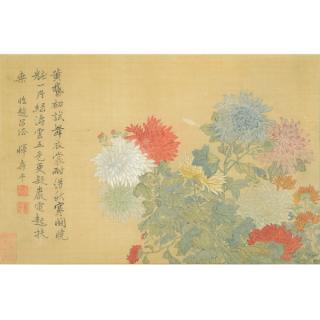 Appraisal: In the Manner of Yun Shouping - Chrysanthemums Ink and