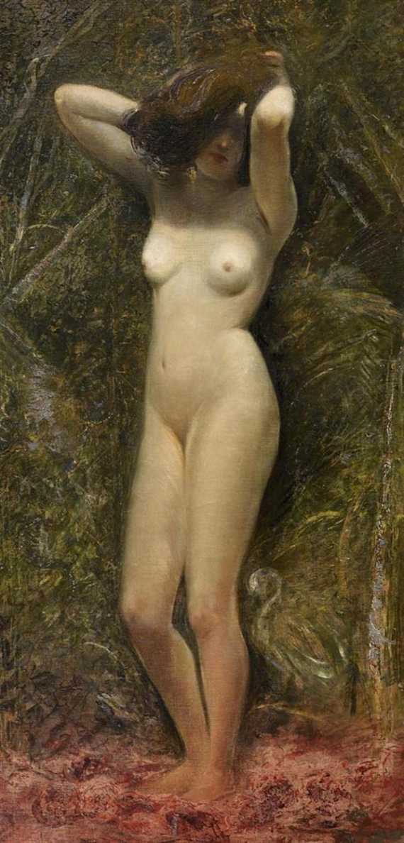 Appraisal: SEGANTINI GIOVANNI Arco - Schafberg bei Pontresina Standing female nude