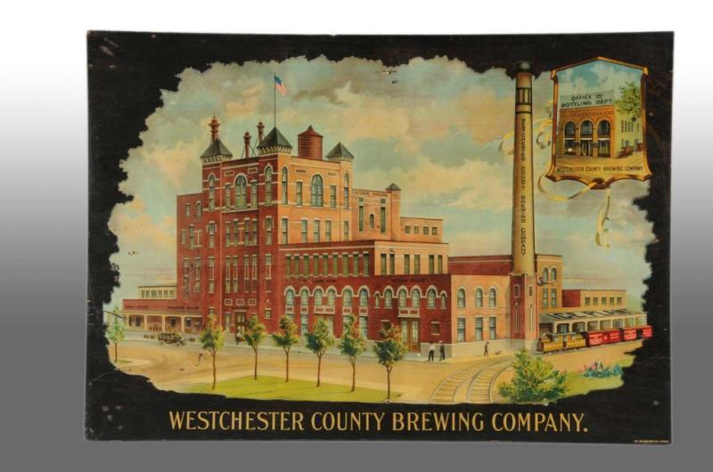 Appraisal: Westchester County Brewing Company Myercord Sign Description Circa to Laminated