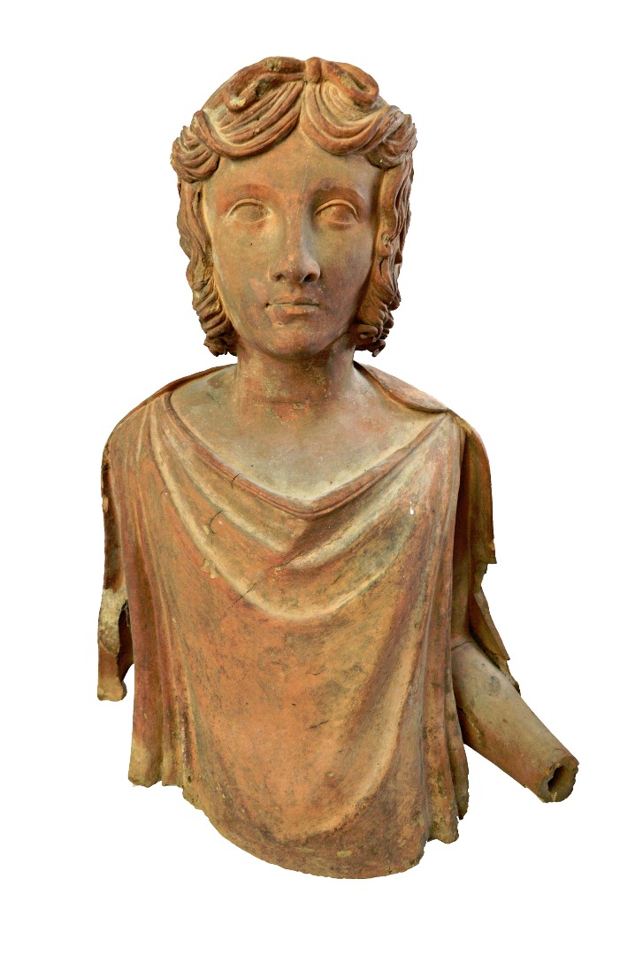 Appraisal: A terracotta bust of a classical youth Italian second half