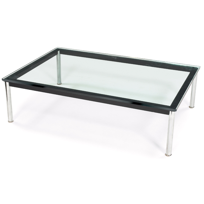 Appraisal: Le Corbusier LC coffee table by Cassina polished chromed steel