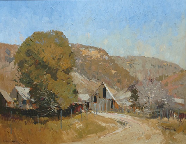 Appraisal: Colin Parker born Hawkesbury Farm oil on board signed 'Colin