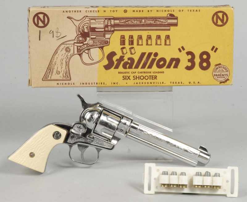 Appraisal: Nichols Cap Gun in Box Description With bullets Condition Gun