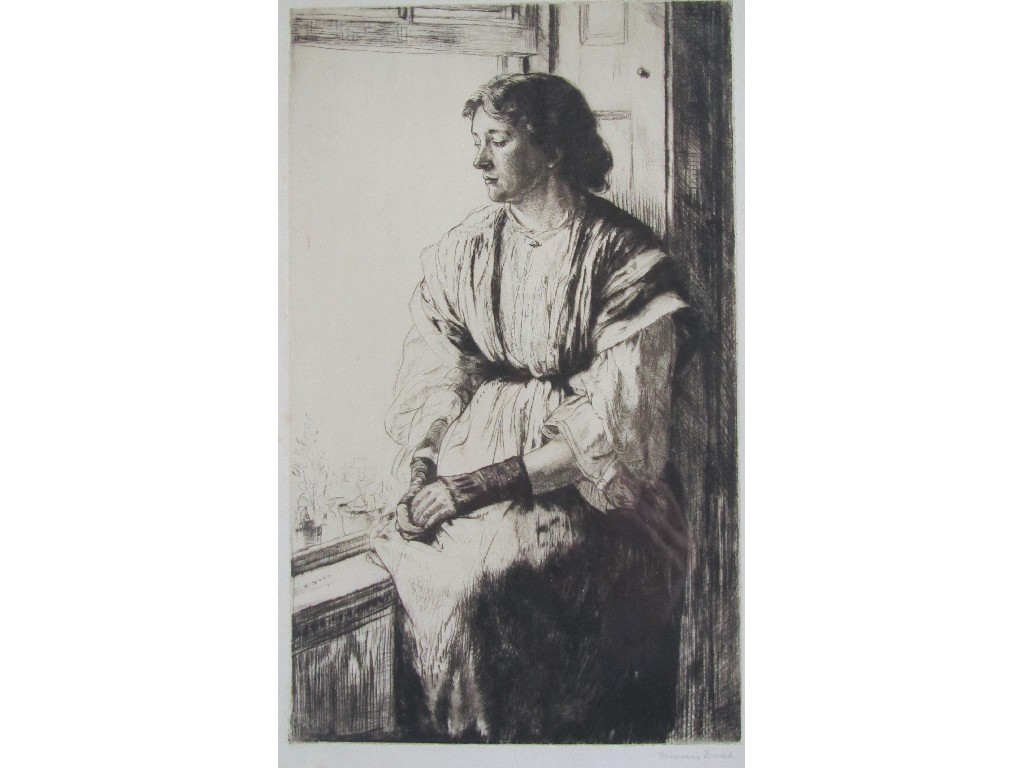 Appraisal: FRANCIS DODD RA RWS - HESTER Drypoint signed on the