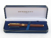 Appraisal: Burberry A Burberrys brown leather fountain pen Brown body imitating