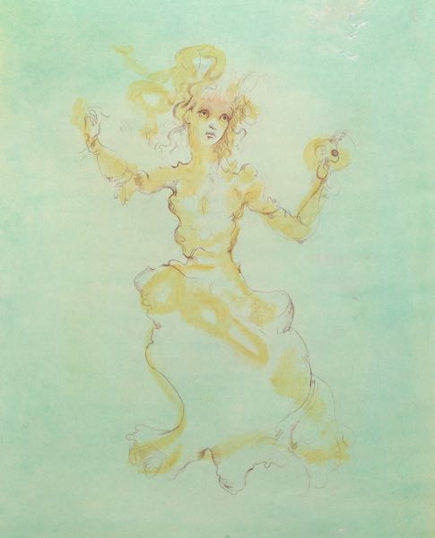 Appraisal: Leonor Fini Argentinean - x sight size Dancing Girl Lithograph