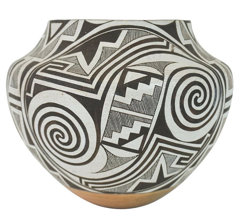 Appraisal: Native American Acoma Ceramic Pottery Vase Native American Acoma Ceramic