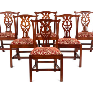 Appraisal: A Set of Twelve Joseph Gaar Dining Chairs American th