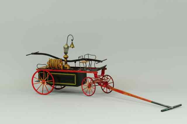 Appraisal: HAND FIRE PUMPER Bing Germany c hand painted in green