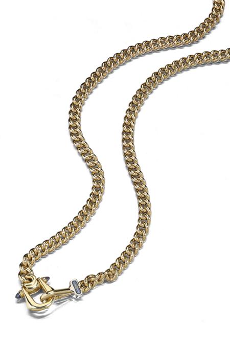 Appraisal: SIGNORETTI - a modern ct gold curb link necklace composed