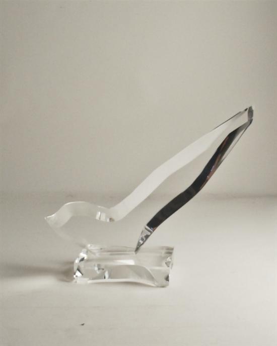 Appraisal: Lucite Bird Sculpture signed Eric H L