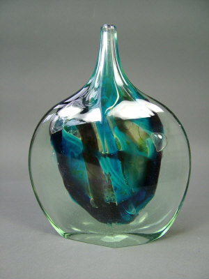 Appraisal: A Mdina 'Cut Ice' glass vase designed by Michael Harris