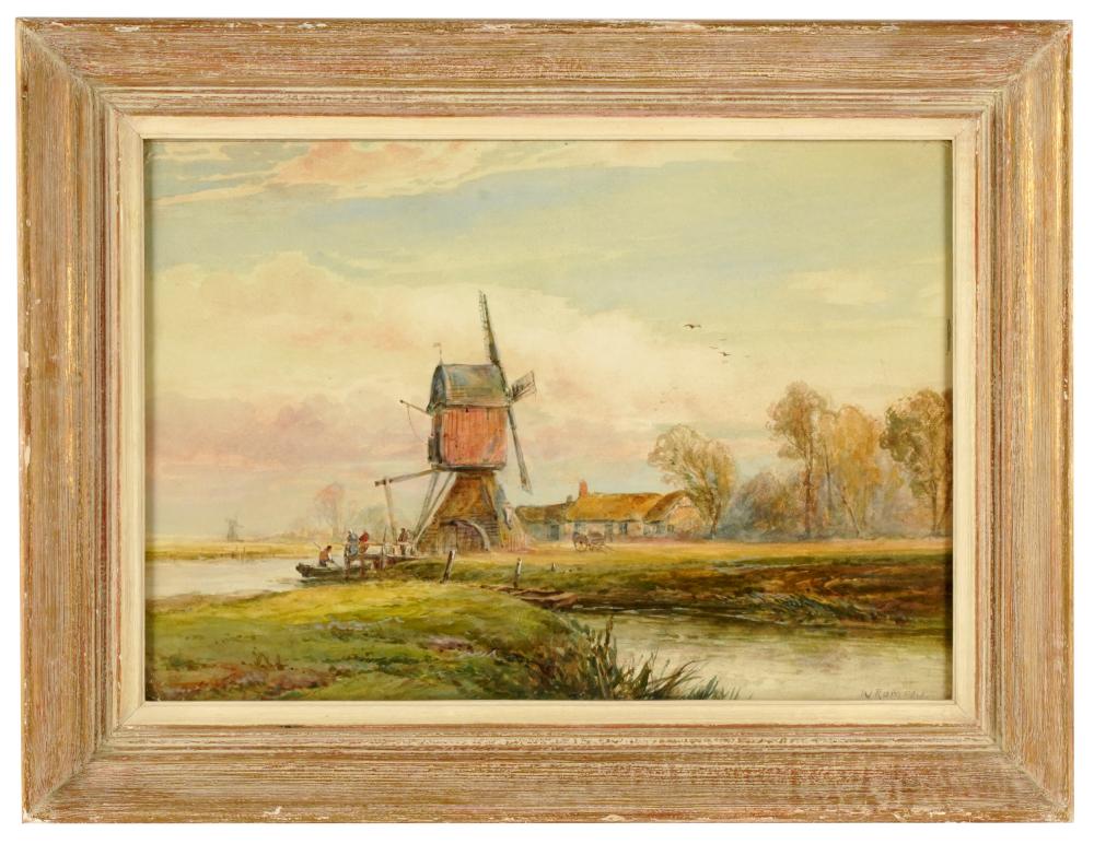 Appraisal: WILLIAM RAMSEY WINDMILLwatercolor on paper signed lower right x inches