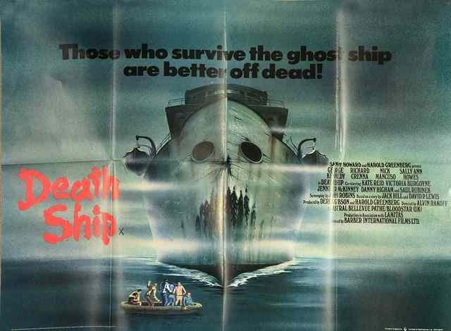 Appraisal: DEATH SHIP horror starring George Kennedy British quad x