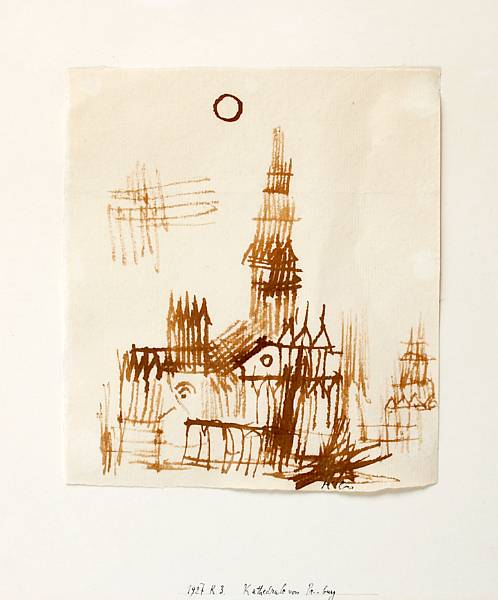 Appraisal: Paul Klee Swiss - Kathedrale von Pr burg signed 'Klee'