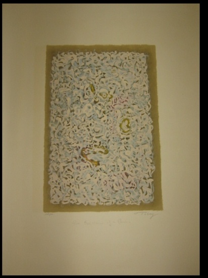 Appraisal: MARK TOBEY Two color lithographs The Naissance of a Flower