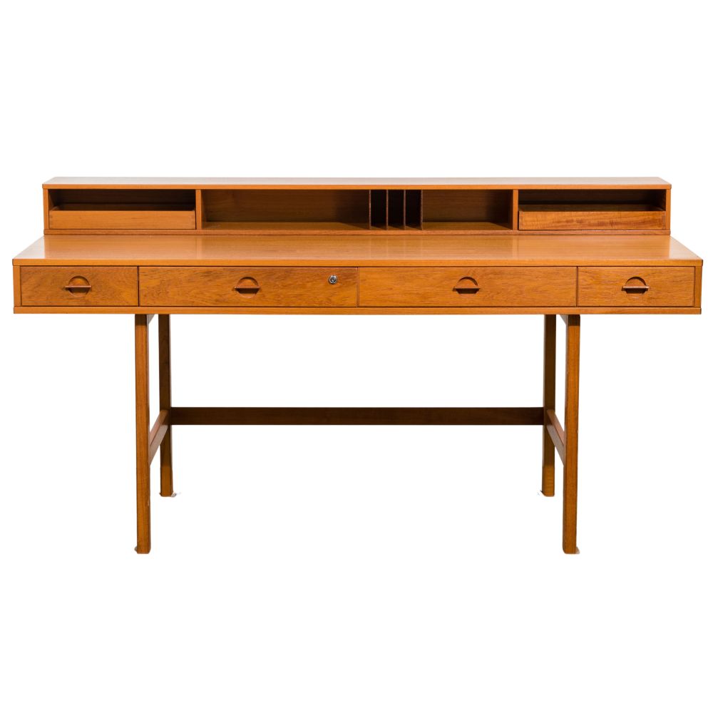 Appraisal: PETER LOVIG FOR DANSK TEAK PARTNERS DESKDanish modern teak desk