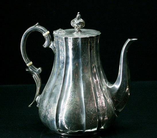 Appraisal: A sterling silver coffee pot maker Charles Thomas Fox George